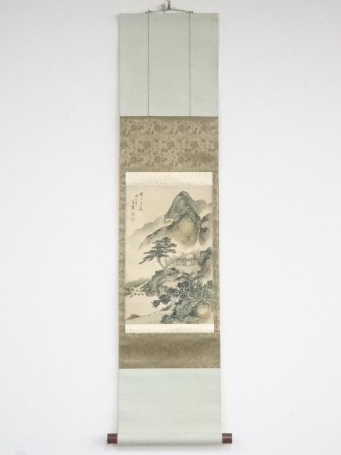 JAPANESE HANGING SCROLL / HAND PAINTED / SCENERY